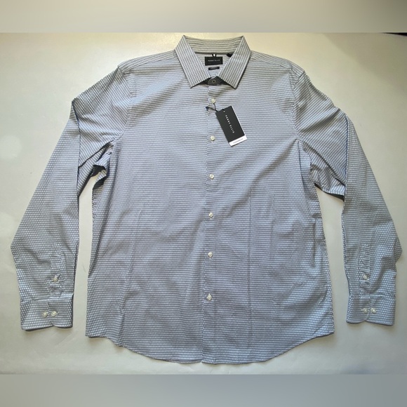 Perry Ellis Other - NEW Big & Tall Perry Ellis Long Sleeve Button Front Shirt OekoTEX Cotton White
